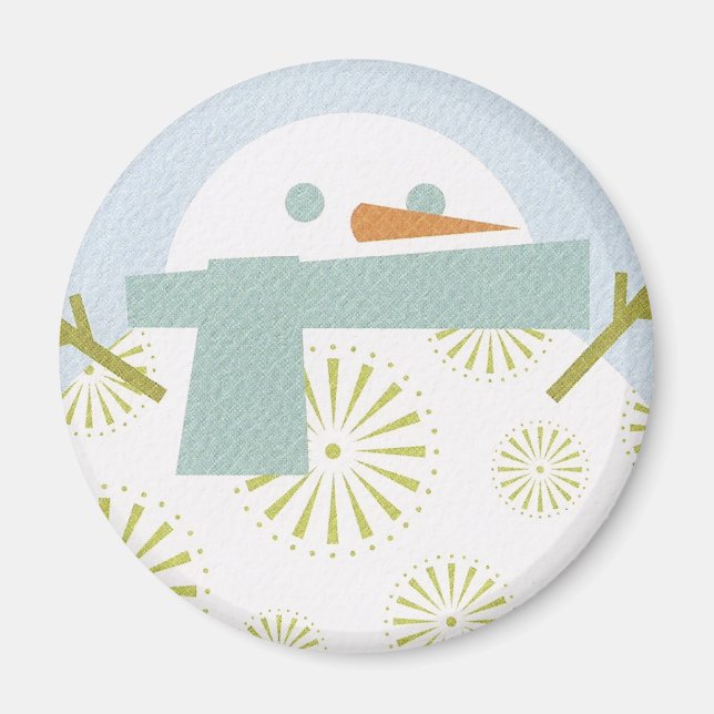 Winter Snowman Magnet (Vorne)