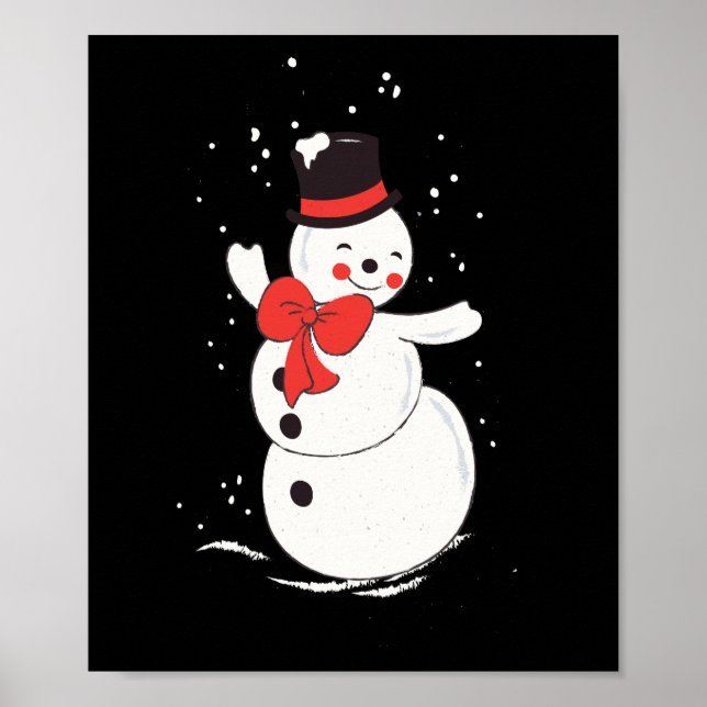 Winter Snowman Poster (Vorne)
