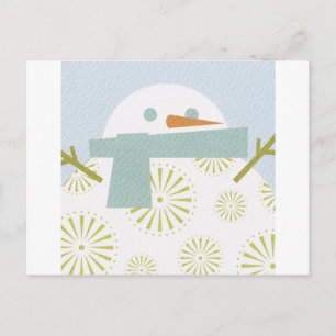 Winter Snowman Postkarte