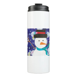 Winter Snowman Thermosbecher