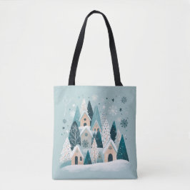Winter Snowy Village Tasche