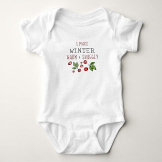 Winter Snuggly Baby Bodysuit Baby Strampler