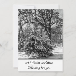 Winter Solstice - Flat Card segnen Feiertagskarte