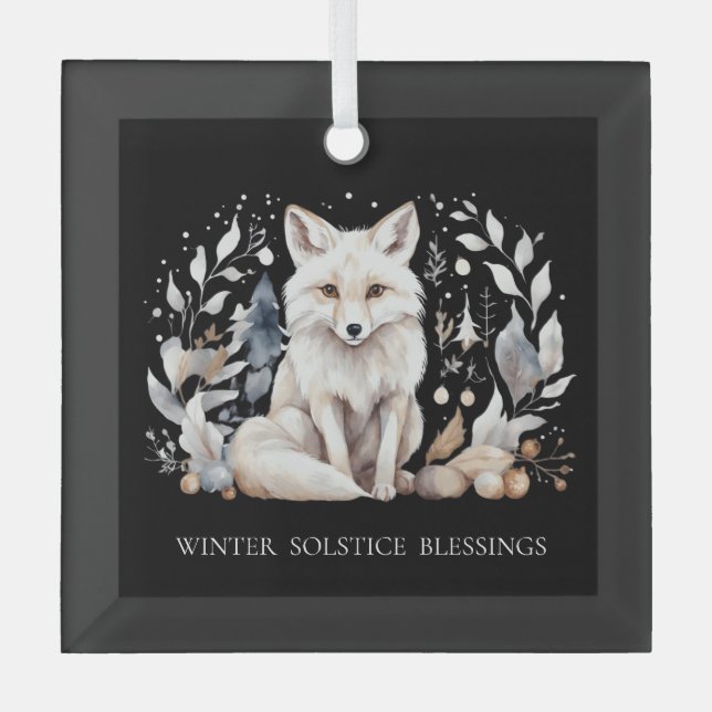 Winter Solstice Fox Ornament (Vorderseite)