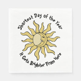 Winter Solstice Gedicht Serviette