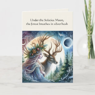 Winter Solstice Goddess and Deh Sessing Card Karte