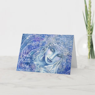 Winter Solstice Grußkarte Feiertagskarte