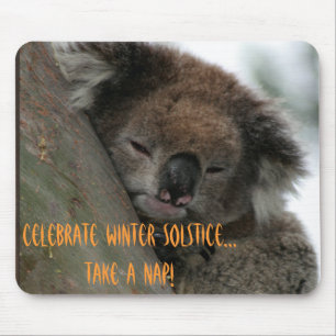 Winter Solstice Koala Mousepad