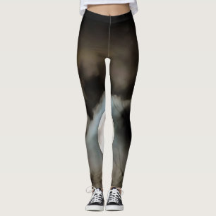 Winter Solstice Moon Celestie Art Leggings