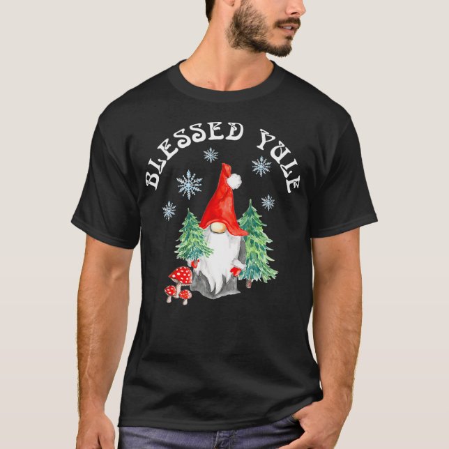 Winter Solstice Seligen Weihnachten Pagan Holiday  T-Shirt (Vorderseite)