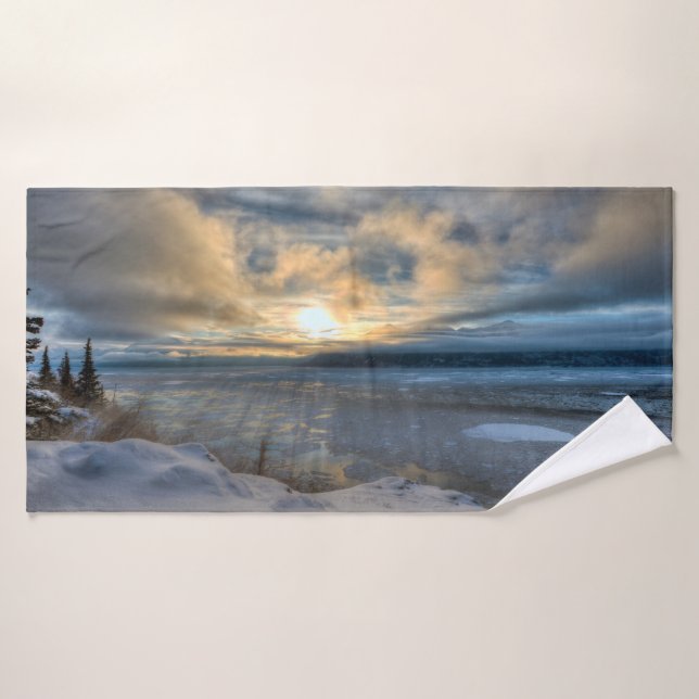 Winter Solstice Turnonce Arm Badehandtuch (Badehandtuch)