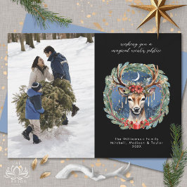 Winter Solstice Urlaub Hirsch Weihnachten Weihnach