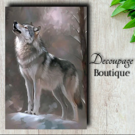 Winter Song Decoupage Seidenpapier