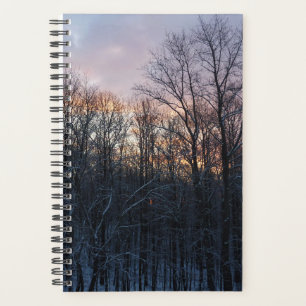 Winter-Sonnenaufgang I Pastell-Landschaft der Natu Planer