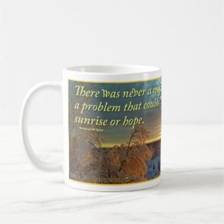 Winter-Sonnenaufgang über Snowy-Landschaft Kaffeetasse
