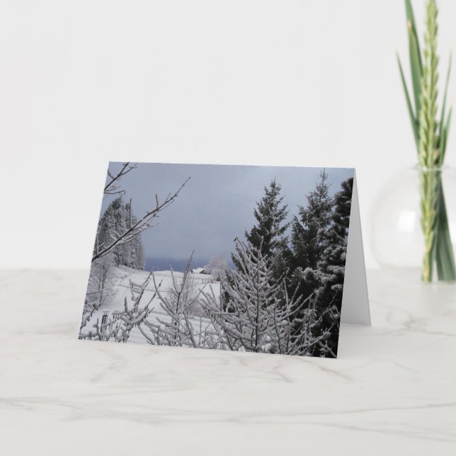 Winter-Sonnenwende Feiertagskarte (Vorderseite)