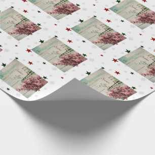Winter-Sonnenwende-Freude-Dezember-Beeren Geschenkpapier
