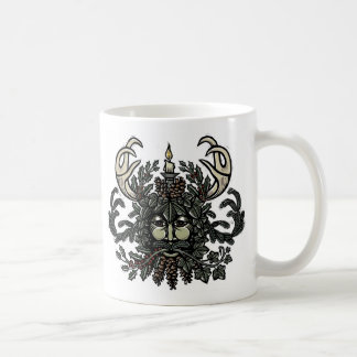 Winter-Sonnenwende-grüner Mann-Tasse Kaffeetasse