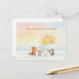 Winter-Sonnenwende-Grußkarte Postkarte