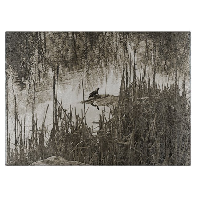 Winter-Sonnenwende Schneidebrett (Vorderseite)