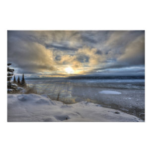 Winter-Sonnenwende Turnagain Arm Fotodruck