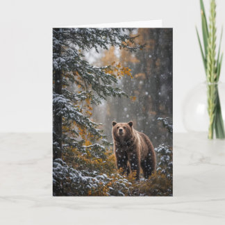 Winter-Sonnenwende-Yule-Grüße Wildnis Wald Karte