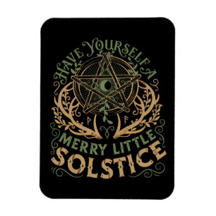 Winter-Sonnenwende Yule Weihnachtsfeiertag  Magnet