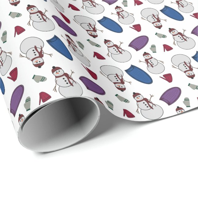 Winter-Spaß-Geschenkpapier Geschenkpapier (Rolleneckpunkt)