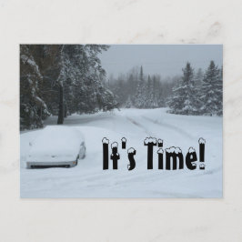 Winter-Speicher-Schnee, der Postkarte