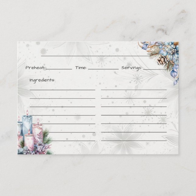 Winter Spice Basic Rezept Card Begleitkarte (Vorderseite)
