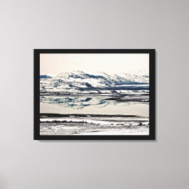 WINTER-SPIEGEL-REFLEXIONEN IN MONOsee, CA Leinwanddruck
