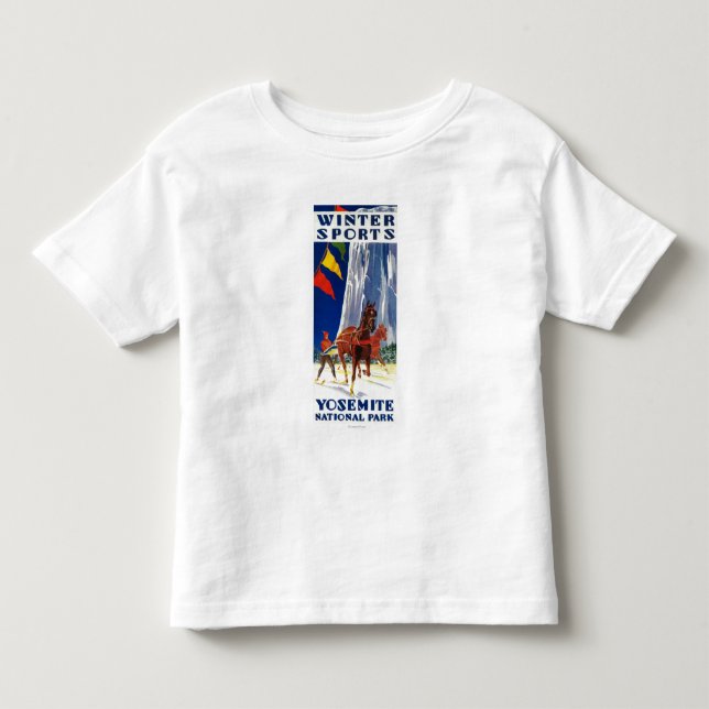 Winter-Sport bei Yosemite PosterYosemite, CA Kleinkind T-shirt (Vorderseite)