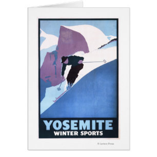 Winter-Sport-Ski fahrendes förderndes Plakat