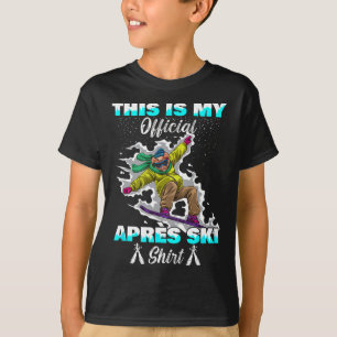 Winter Sport Skifahren Schwein Snowboard Das ist m T-Shirt