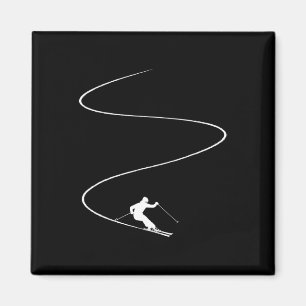 Winter Sport Skiurlaub - Skigebiet Skifahren Skie Magnet