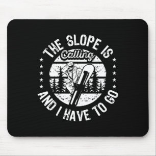 Winter Sport Snowboarden Die Snowboardpiste ist C Mousepad