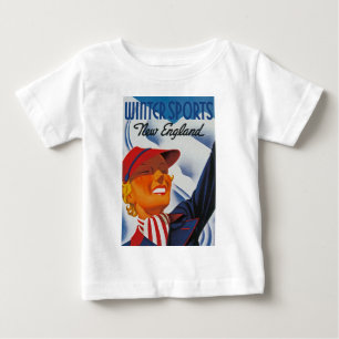 Winter Sportarten Neuengland Baby T-shirt