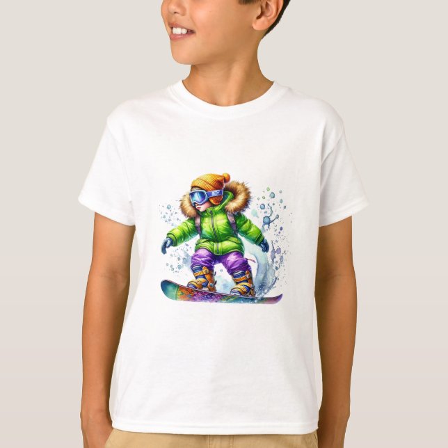 Winter Sports Kids T-Shirt (Devant)