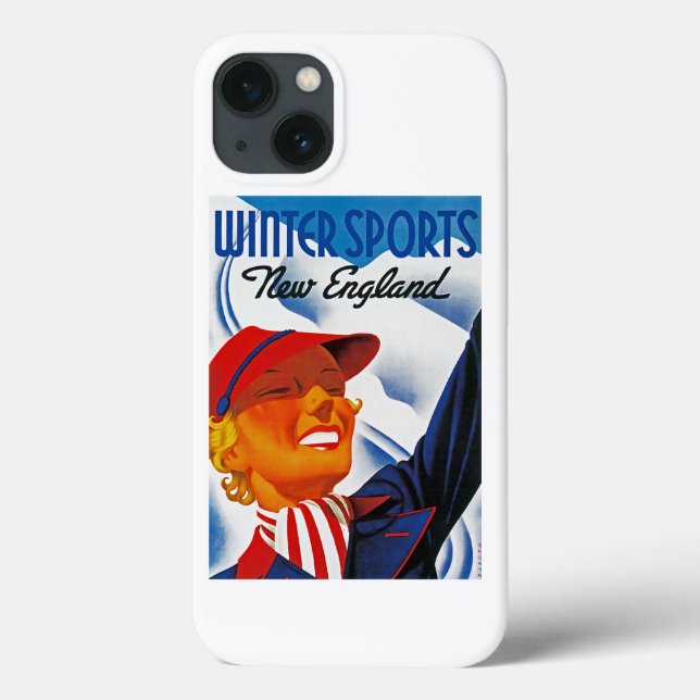 Winter Sports New England Case-Mate iPhone Hülle (Rückseite)