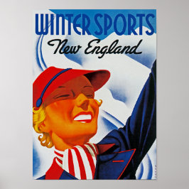Winter Sports New England Poster