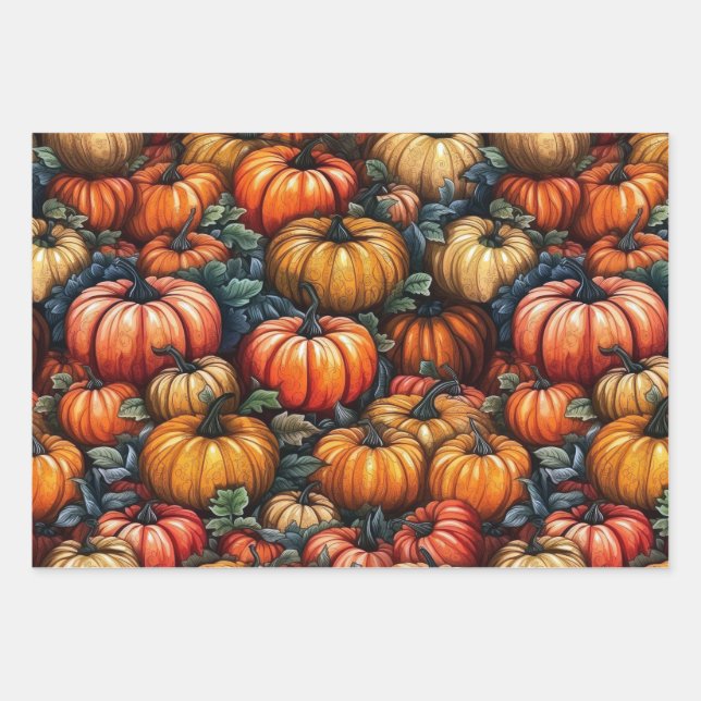 Winter Squash Pumpkins Geschenkpapier Set (Vorderseite)