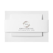 Winter-Stechpalmen-Beeren-Kranz-Monogramm-Hochzeit