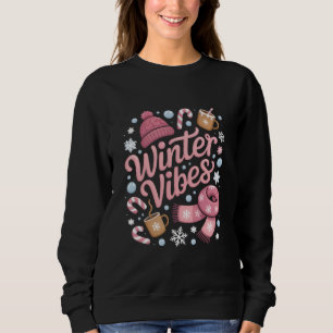 Winter Stimmung Saison Kaltes Wetter Hallo Winter Sweatshirt