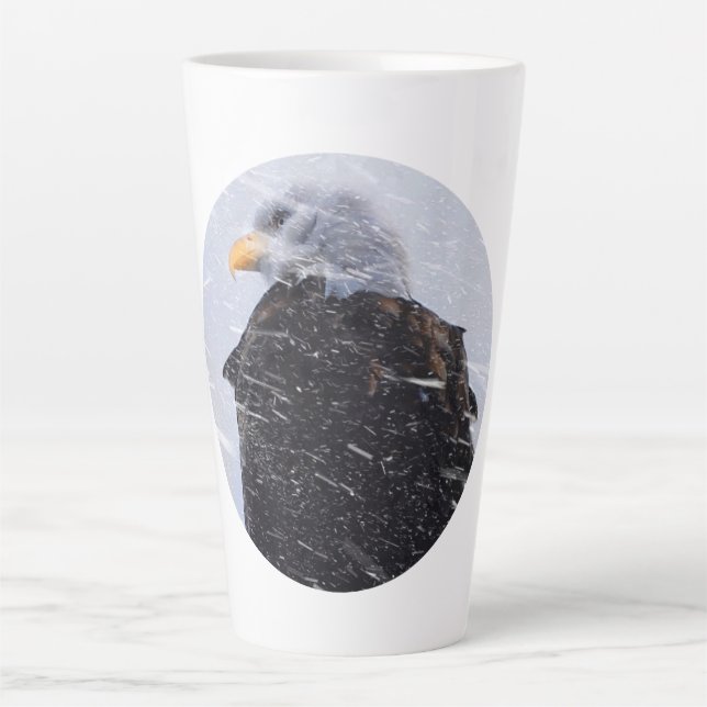 Winter Storm Bald Eagle Milchtasse (Vorderseite)