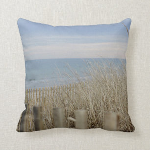 Winter-Strand-Szene Kissen