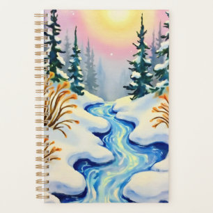 Winter Stream Landschaft Planer