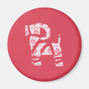 Winter Strick Weihnachts-Weihnachten Bock Magnet
