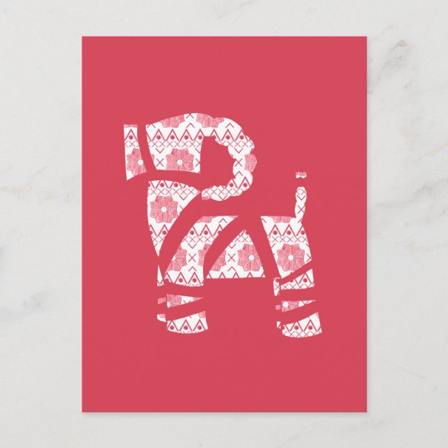 Winter Strick Weihnachts Weihnachten Bock Postkart (Vorderseite)