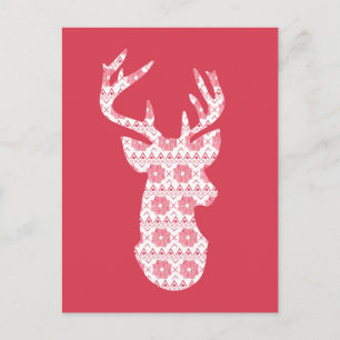 Winter Strick Weihnachtsmann Postkarte