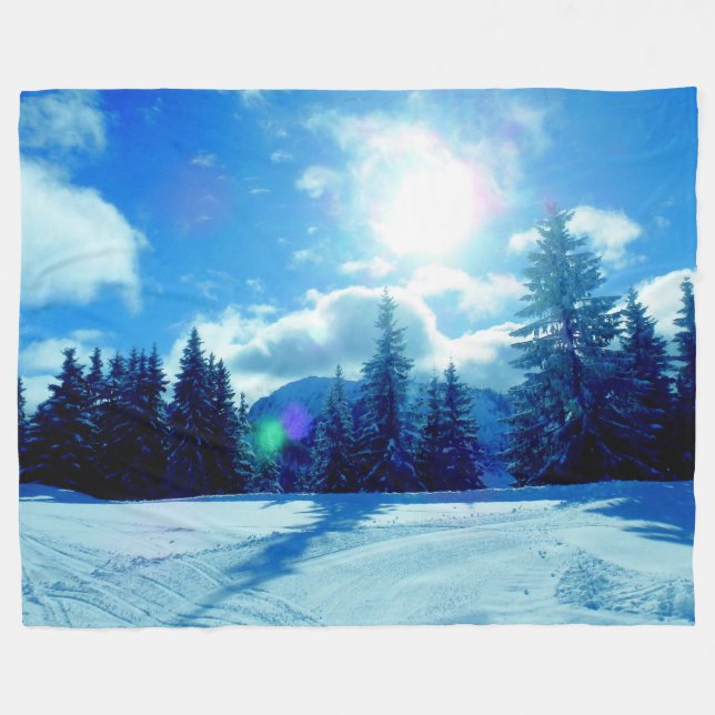 Winter Sun Fleecedecke (Vorderseite (Horizontal))